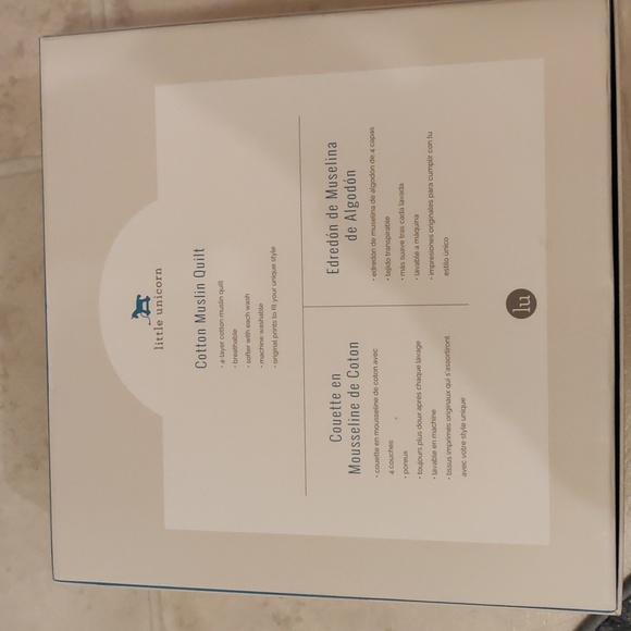 New! Multi color, floral 100% cotton muslin quilt baby blanket - Picture 3 of 4